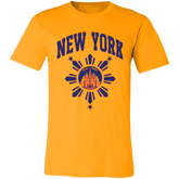 New York with Sun and Stars Unisex Jersey T-Shirt